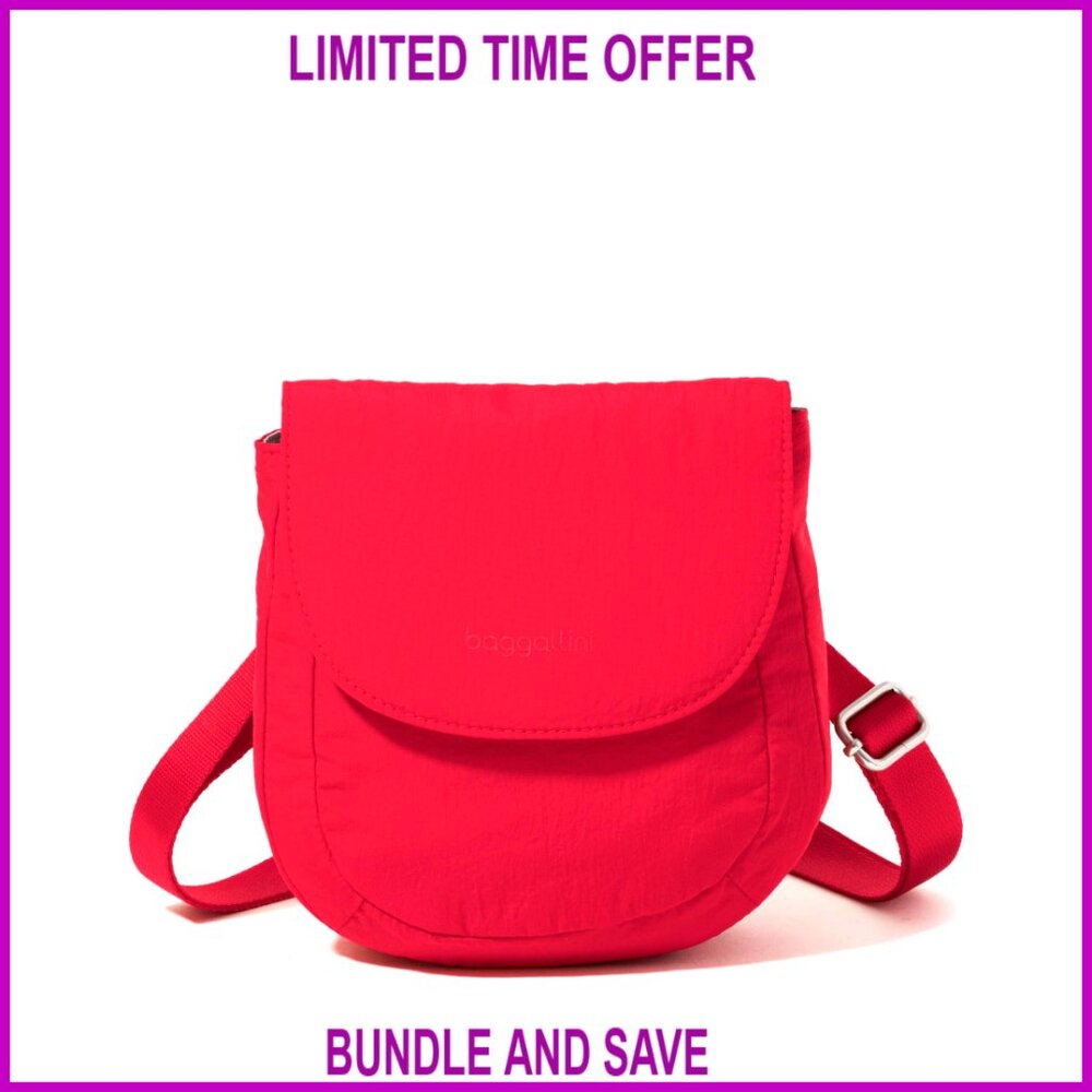 Lightweight Nylon Crossbody Bag with RFID Protection and Adjustable Strap